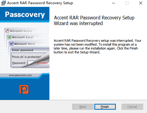 Accent RAR Password Recovery Pro