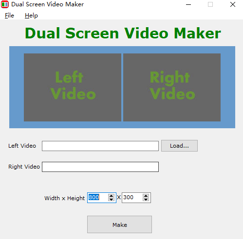 Dual Screen Video Maker