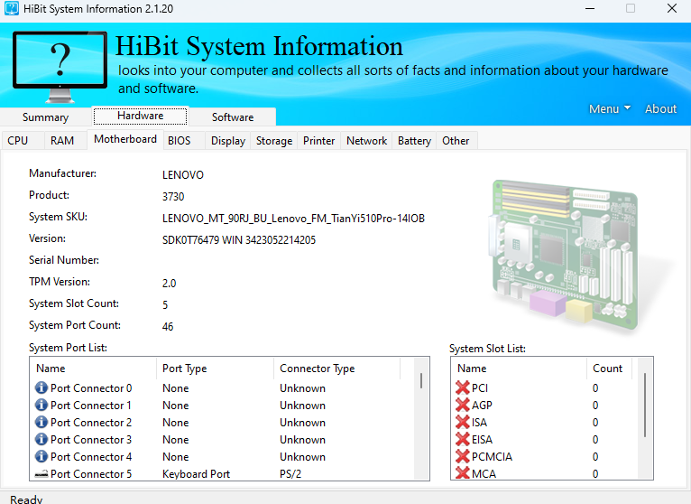 HiBit System Information