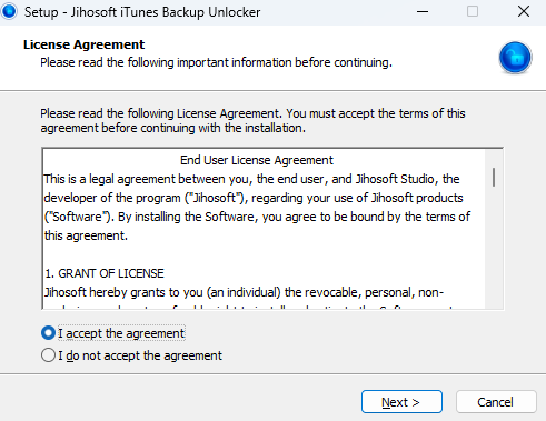 Jihosoft iTunes Backup Unlocker