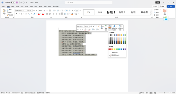 word文本字体底色怎么编辑_两种底色编辑的区别