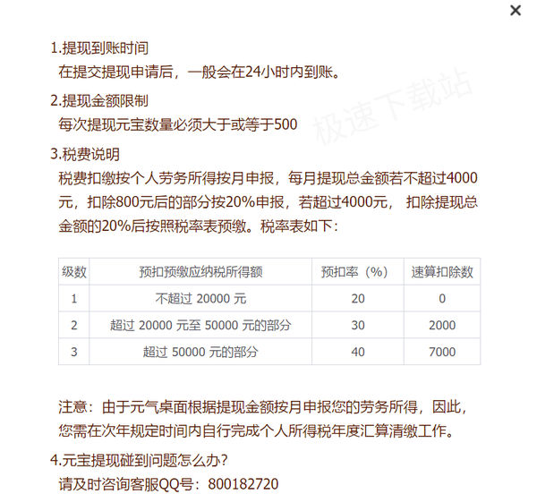 元气桌面打赏获得的元宝怎么提现_提现金额有限制吗