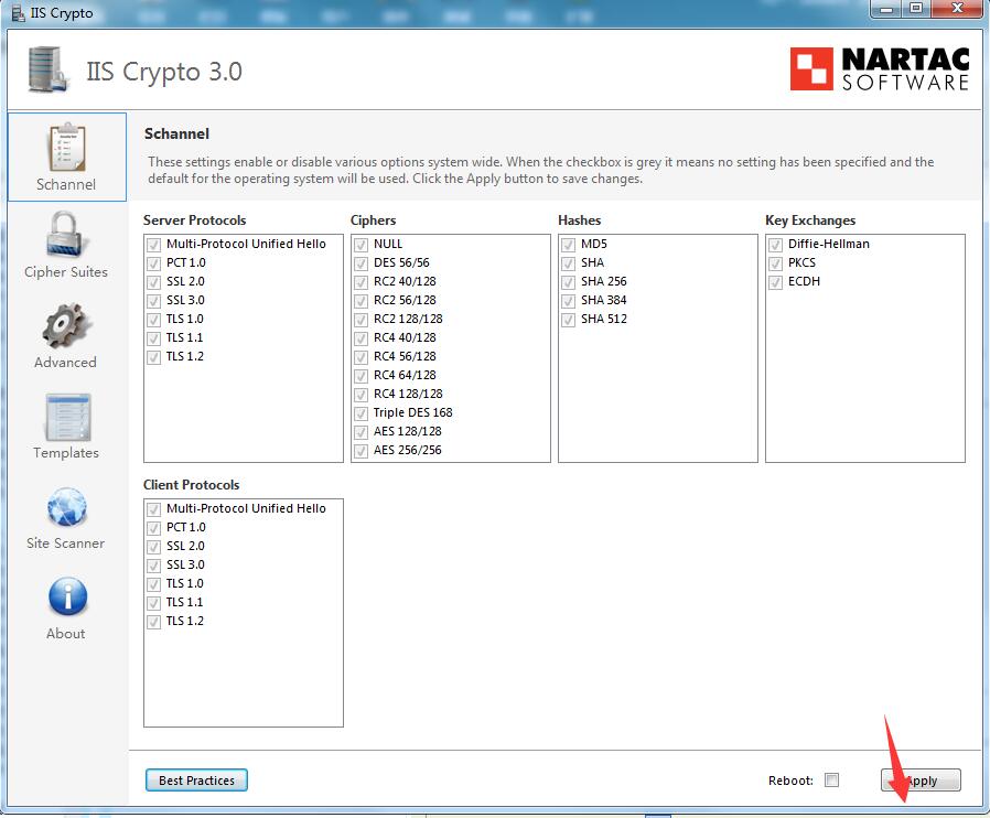 IIS Crypto(系统智能管理工具)